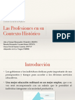 Las Profesiones en Su Contexto Historico