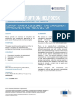 Corruption Risk Assessment and Management Approaches in The Public Sector 2015 PDF