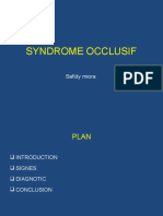 SYNDROME OCCLUSIF Correction