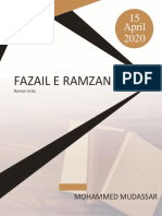 Fazail e Ramzan - Roman Urdu - by Mohammed Mudassar