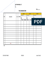 GTGC-RID-OP-FRM-05 Comparison Sheet