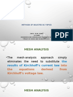 Methods of Selected DC Topics