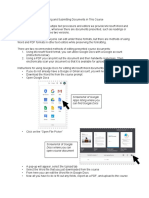 Using and Submitting Documents in This Course