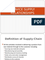 Service Supply Relationships