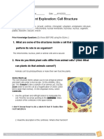 Student Exploration: Cell Structure