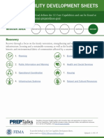 Recovery: The National Preparedness Goal Defines The 32 Core Capabilities and Can Be Found at