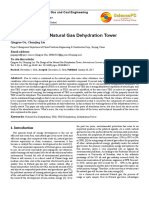 The Design of The Natural Gas Dehydration Tower: Review Article