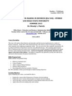 Ethical Decision-Making in Business (Ba 300) - Hybrid San Diego State University SUMMER 2015 Dr. Wendy L. Patrick