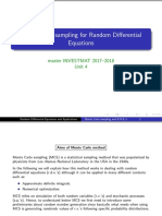 Monte Carlo Sampling For Random Differential Equations: Master INVESTMAT 2017-2018 Unit 4