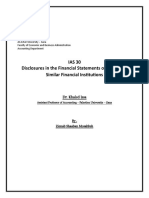 IAS 30 Disclosures in The Financial Statements of Banks and Similar Financial Institutions