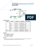 3.4.2.4 Packet Tracer - Configuring GRE