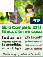 Guia Básica de Educacion en El Hogar 2016 PDF