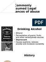 Commonly Consumed Legal Substances of Abuse