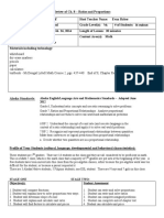 Lesson Plan - Review of Chapter 8 Ratios and Proportions