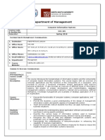 Department of Management: Nstructor Epartment Nformation