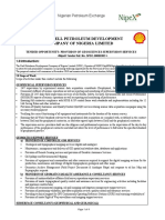 The Shell Petroleum Development Company of Nigeria Limited: Pre-For Pre-Qualification