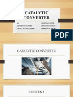 Catalytic Converter: BY Seminar Guide Ambikesh Pandey MR - Rohit Singh U.ROLL - NO.-1612240036 (Assistant Prof.)