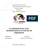 La Administracion y Los Administradores J La Función de Organizarse