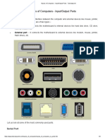 Basics of Computers - Input - Output Ports - Tutorialspoint