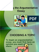 Writing The Argumentative Essay