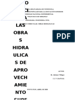 Actividad #2 - Tema Ii. Introduccion A Las Obras Hidraulicas para El Aprovechamiento Superficial