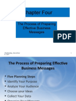 Chapter Four: The Process of Preparing Effective Business Messages