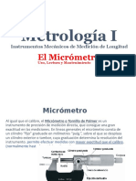 Metrologia - Uso y Mantenimiento Del Micrometro