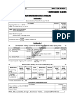 Insurance Claims: Solutions To Assignment Problems