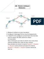 4-Les Routes Statiques Flottantes