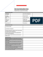 Cabin Crew Declaration Form: - Candidate Details (Kindly Fill Below Required Information)