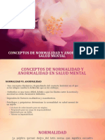 Conceptos de Normalidad Y Anormalidad en Salud Mental