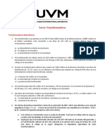 Tarea. Transformadores