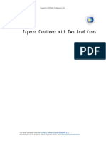 Tapered Cantilever With Two Load Cases: Created in COMSOL Multiphysics 5.3a