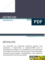 Nutrición - Minerales