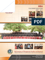 RVSIMSR Placement Brochure 2009-11