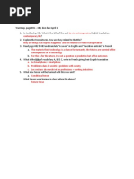 Of Vocabulary A, B, & C, Write in French Giving Their English Translation