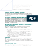 En La Industria Existen Alrededor de 280 Familias de Normas ISO