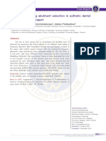 Factors Influencing Abutment Selection in Esthetic Dental Implants A Case Report