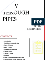 Flow Through Pipes: Fluid Mechanics