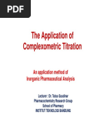 05a. Complexometric Titration Application