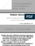 Project Management Logic and Pmbok™ Structure: Vladimir Liberzon