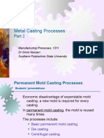 Metal Casting Processes: Manufacturing Processes, 1311 DR Simin Nasseri Southern Polytechnic State University