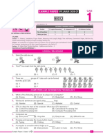 Sample Paper Syllabus 2020-21: Class