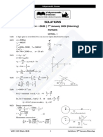 Solutions: JEE Main - 2020 - 7 January 2020 (Morning) Physics