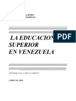 Educacion Superior en Vzla Hoy