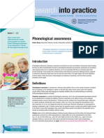 1.2 Phonological Awareness