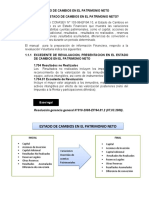 Estado de Cambios en El Patrimonio Neto