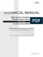 Technical Manual: Split Unit Air Conditioner Wall Mounted C Series - Cooling Only (50Hz)