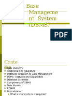 Data Base Manageme NT System (DBMS)