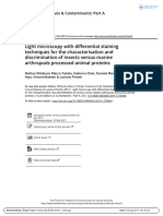 Ottoboni Et Al 2017 Light - Microscopy With Differential Staining Techniques For The Characterisation and - Discrimination of Insects Versus Marine